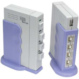 Switchbox, USB, 4 PCs to 1 USB Device, Vertical