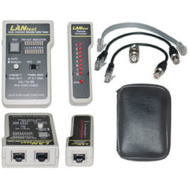 Tester, LANtest RJ45 and RJ11, Coax, 2-piece Remote, with adapter cables
