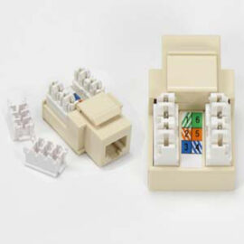 Keystone Jack, RJ12, 6P6C, 110 Style, Ivory