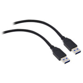 Cable, USB 3.0, A M/M, Black, 10'