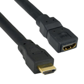 Cable, HDMI Extension M/F, w/Ethernet, 24awg, 15'