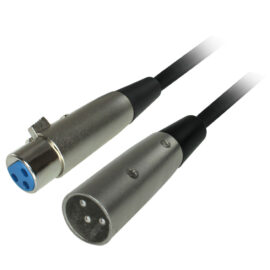 Cable, Premium XLR M/F, Starquad 4-Pole Balanced, 2-pair, 6'