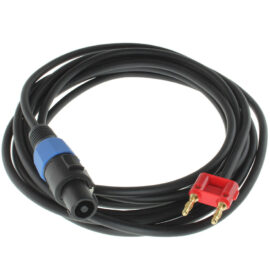 Cable, Speakon Male to Banana Plug Male, 6'