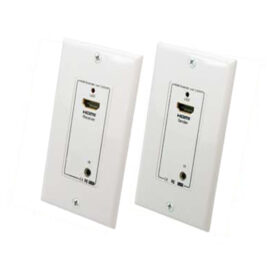 Extender, HDMI over 2 x cat5E/6, up to distance of 100', 1080p, Wall Plate Style, no power required