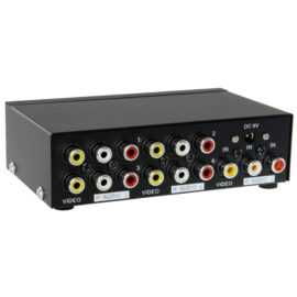 RCA Composite Video and Stereo Audio Splitter, 1 Input 4 Output