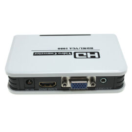 Converter Box, HDMI to VGA and 3.5mm Stereo Audio