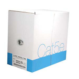 Cable, Bulk, CAT5E, UTP, Solid, 24 AWG, PVC (CMR), Gray, 1000'