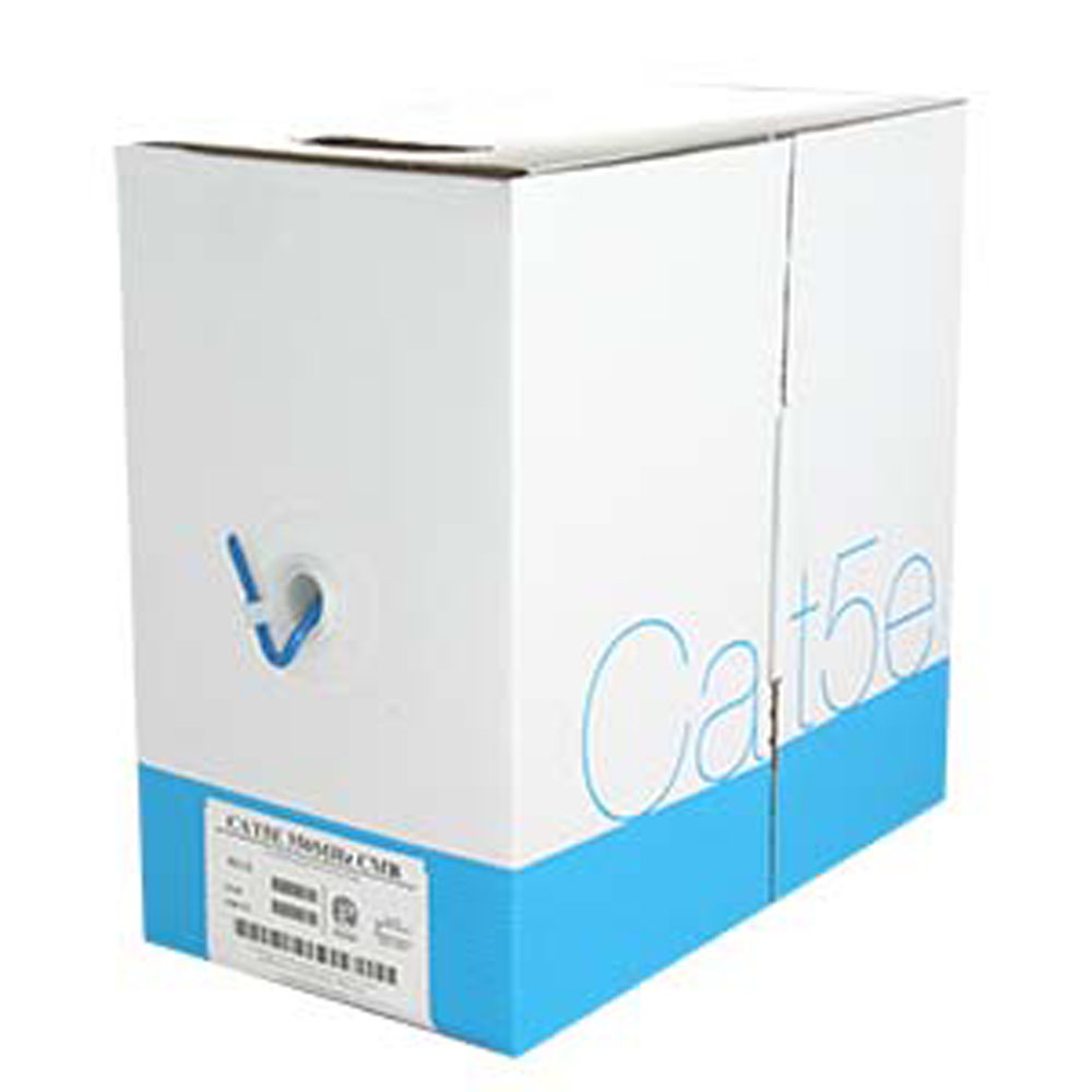 500 Ft Roll Of Blue Plenum CMP Cat5e Solid UTP Bulk Cable | Overview, Specs, Details | SHI Government Solutions