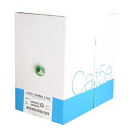 Cable, Bulk, CAT5E, UTP, Stranded, 24 AWG, PVC (CMR), Green, 1000'