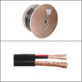 RG6 (CCS) + 18/2 Power (Bare Copper) Siamese, PVC (CMR), Black, 1000'