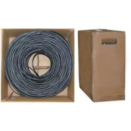 RG6, 60% Dual Shield, 18AWG, 3.0GHz, Solid, Bare Copper, PVC (CMR), Black, 1000'