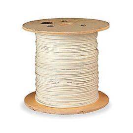 RG11, 60% Dual Shield, 14AWG, 3.0GHz, Solid, CCS, Plenum (CMP), White, 1000'