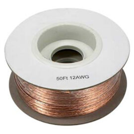 Speaker Wire, 12/2, Clear, non-CL2, 100'