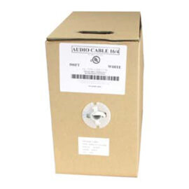 Speaker Wire, 16/4, 65 Strand, Direct Burial, UV Rated, Black, 500', Pull box