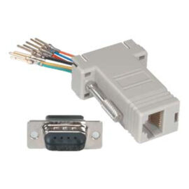 Adapter, DB9 Male/RJ12, Ivory