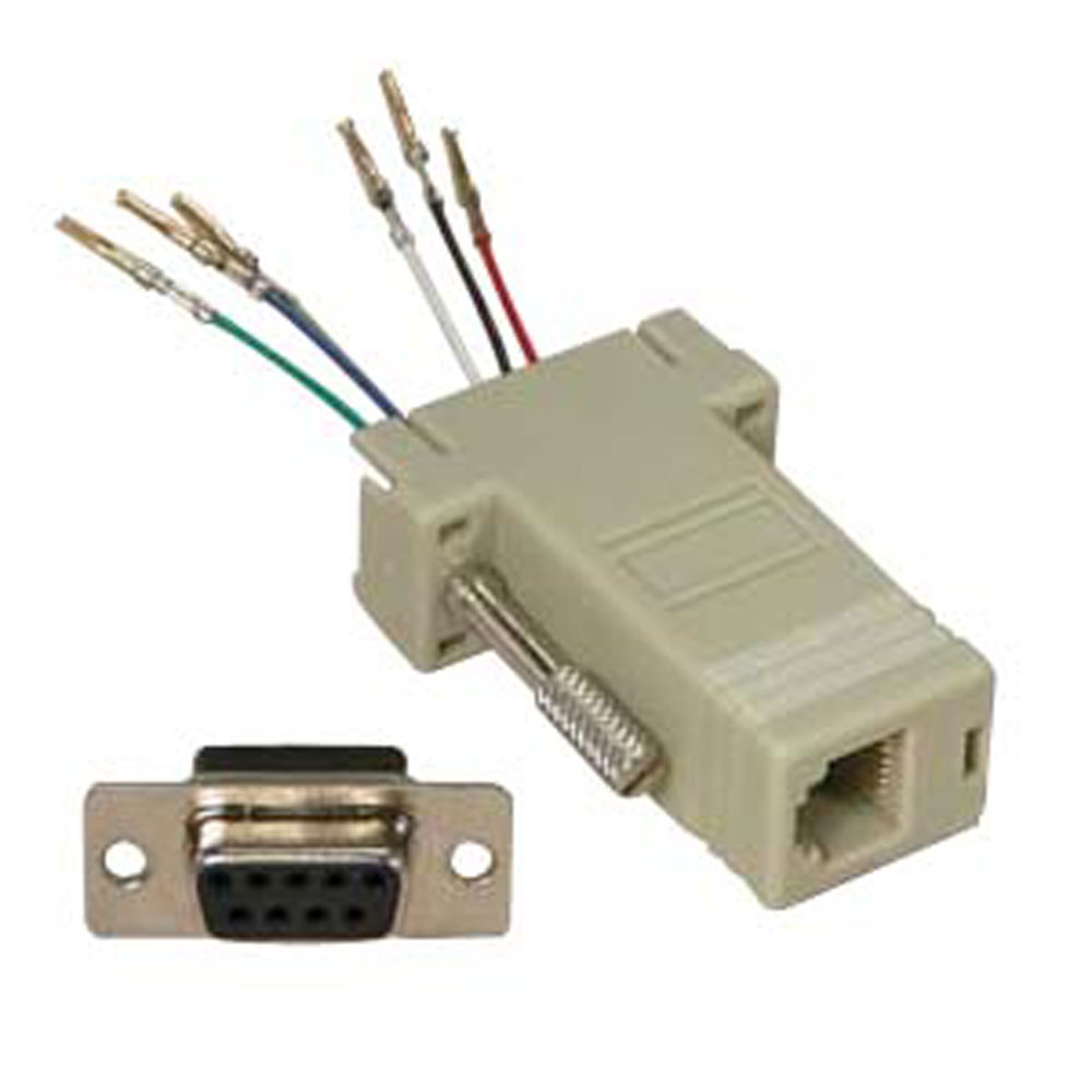 Programming Cable DB9 RS232 Female To RJ12 6P6C Male For AS