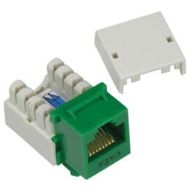 Keystone Jack, Cat6, 110 Style, Green