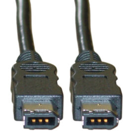Cable, IEEE-1394, 6P/6P, firewire, black, 10'