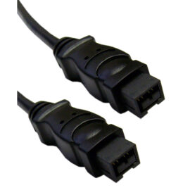 Cable, IEEE-1394, 9P/9P, Firewire 800, 6', Black