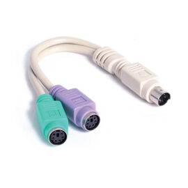 Splitter, MiniDin6(PS/2) Male/(2) Females, 12" (PC)