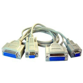 Cable, DB9F and DB25F to DB9F and DB25F, 6'