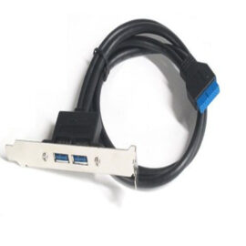 Cable, I/O, 2 Port USB 3.0 20pin to 2x A Female Bracket Cable 12 inch (30cm)..
