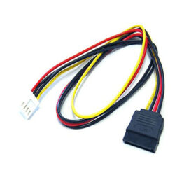 Cable, Internal Power, 3.5" Floppy Male to SATA Female, 20"