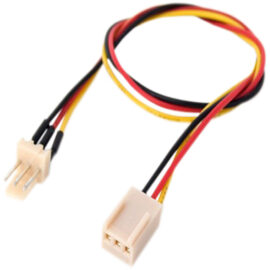Cable, internal power, 3-pin ATX male/female, 12"