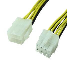 Cable, internal power, P4, 8-pin (2x4), M/F, 12-inch