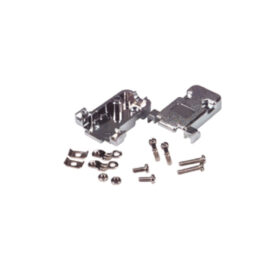 Hood, DB15(2-row), Metalized Plastic, Thumbscrews