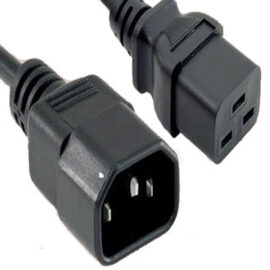 Power Cord, IEC C19 Plug to C14, 14/3, 15A, 250V, 10'