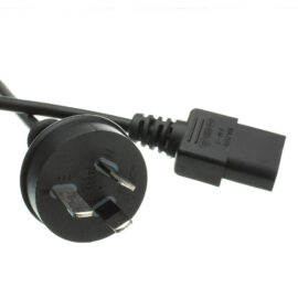 Power Cord, Australian to C13, Black, 6'