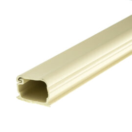 Cable raceway, 1-3/4"W x 1/2"H x 6'L, Ivory