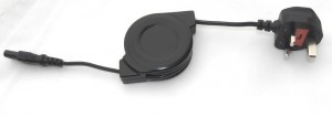 Retractable UK Notebook Power Cord