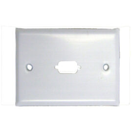 Wall plate, DB9, single, Stainless Steel