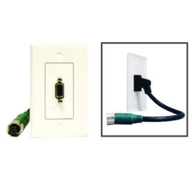 Wall plate, VGA, EZ-Pull