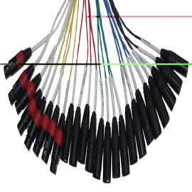 XLR Snake, 16 Channel, 8 Return, 150'