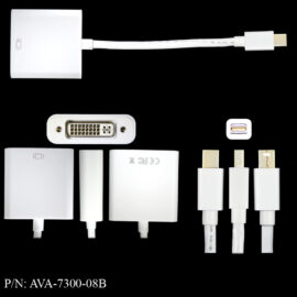 Adapter, Mini DisplayPort Male/DVI Female, 8â€, MODEL B