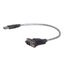 USB to Serial Converter, A Male / DB9 Male  (single piece), Prolific PL2303 Chipset, 1'