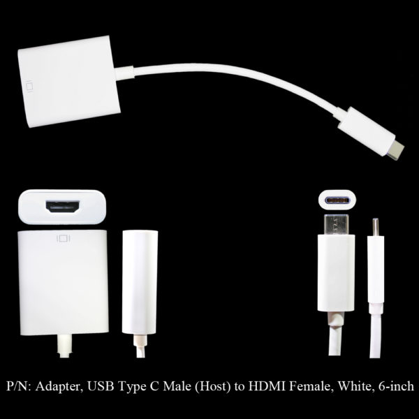 Adaptateur double USB-C / Type-C mâle vers double USB-C / TYPE-C femelle